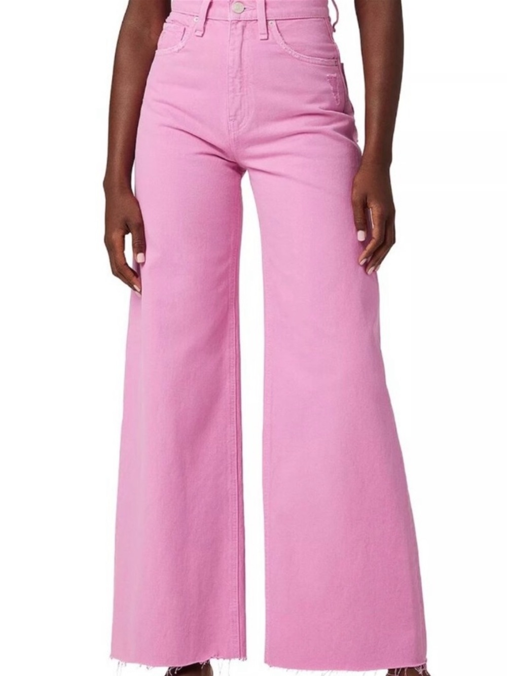 SOLD Hudson Pink Wide-Leg Jeans 25 w13.5” L31.5”